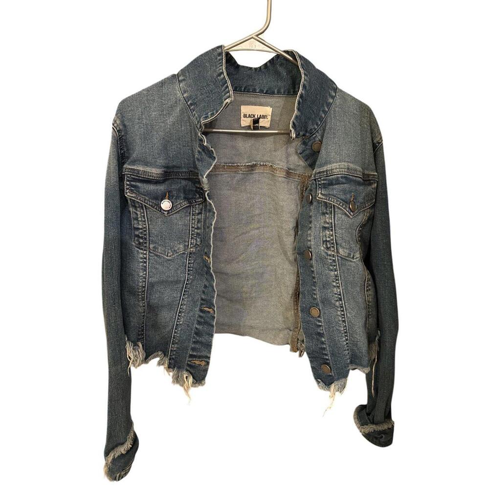 Black label denim jacket